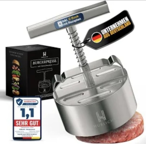 12cm burgerpresse edelstahl - 12cm,