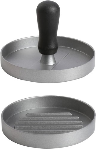 Burgerpresse aluminium 8cm - aluminium, 11,8cm