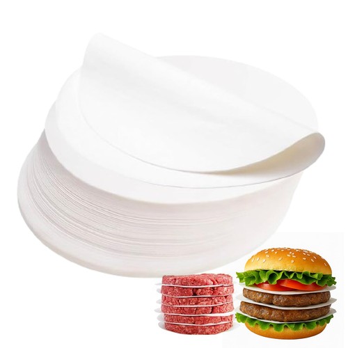 500 stück burger papier rund - burger,