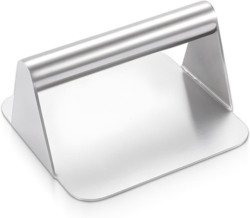 Burgerpresse edelstahl 15x15cm - edelstahl,
