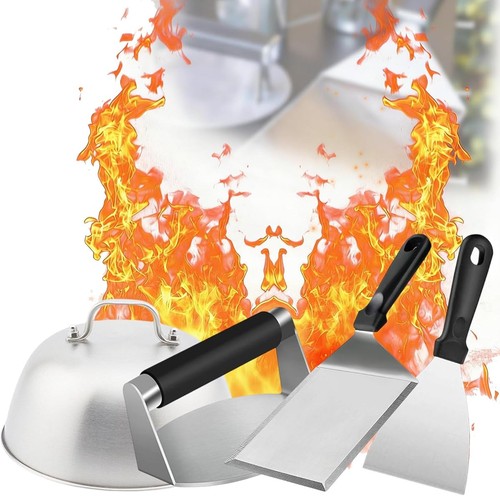 Burger smasher set edelstahl - burger,